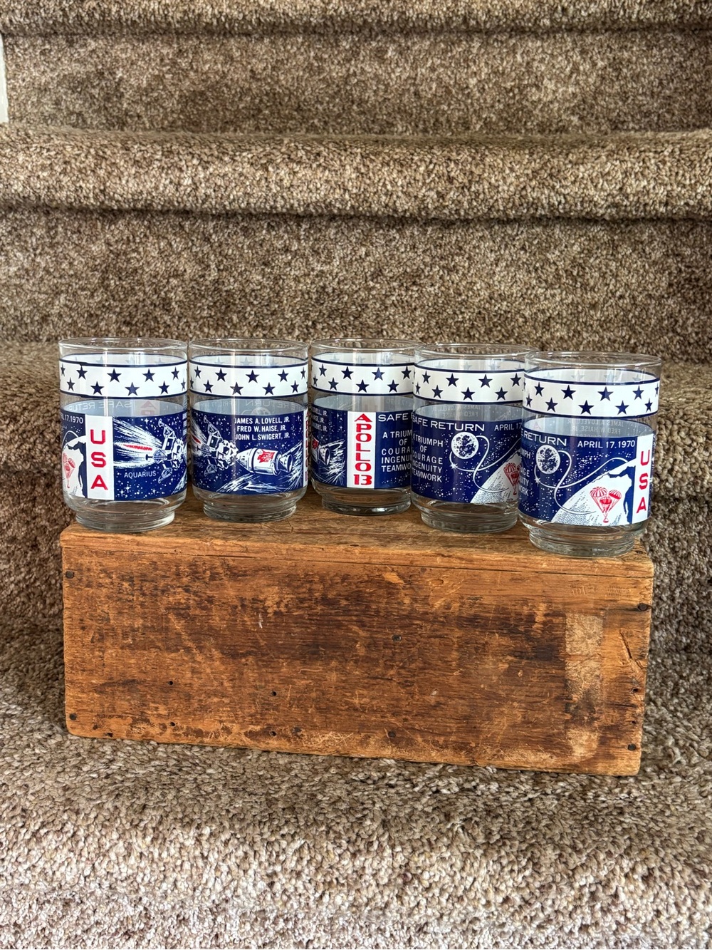 Vintage Apollo 13 glasses